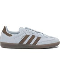 adidas Originals - Samba Og Lightblue Leather Rubber Sneakers - Lyst