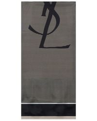 Saint Laurent - Silk Scarf - Lyst