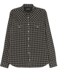 Emporio Armani - Checked Flannel Shirt - Lyst