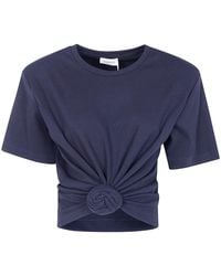 Magda Butrym - Twist Cropped T-Shirt - Lyst