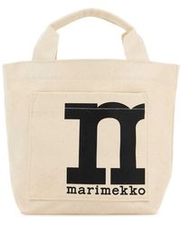 Marimekko - Melange Sand Canvas Shopping Bag - Lyst