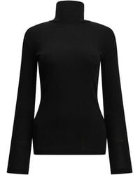 Max Mara - Wool Jersey Turtleneck Sweater - Lyst