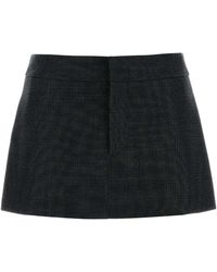 Alexander Wang - Low-Rise Skort W/ Side Slit And Allover Hotfix - Lyst