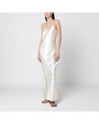 Almada Label - Vanilla Satin Winona Dress - Lyst