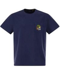 Polo Ralph Lauren - Cotton T-Shirt With Tropical Embroidered Graphic - Lyst