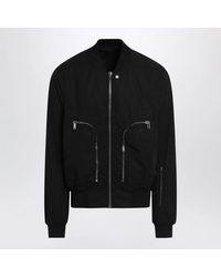 Rick Owens - Bauhaus Flight Ribbed Cotton Bomber Jacket - Lyst