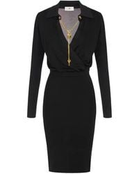 Elisabetta Franchi - Midi Dress - Lyst