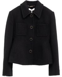 Chloé - Tweed Jacket - Lyst