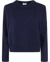Mrz - Cropped Oversized Round Neck Sweater - Lyst
