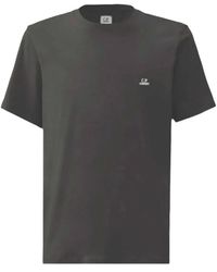 C.P. Company - C.P.Company Short-Sleeve T-Shirt With Embroidered Logo - Lyst