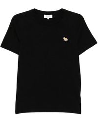 Maison Kitsuné - Maison Kitsuné Crew Neck Cotton T-Shirt - Lyst