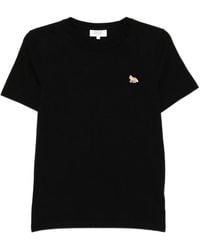 Maison Kitsuné - Maison Kitsuné Crew Neck Cotton T-Shirt - Lyst