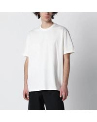Y-3 - Chalk T-Shirt With Logo - Lyst