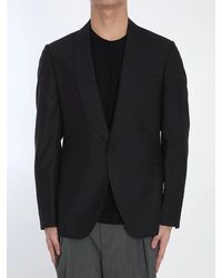 Lardini - Silk Single-Breasted Jacket - Lyst