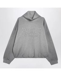 Acne Studios - Mélange Fleece Sweatshirt With Logo - Lyst