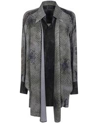 Ziggy Chen - Drape Long Shirt - Lyst