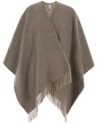 Fendi - Ff Zucca Wool And Cashmere Poncho - Lyst