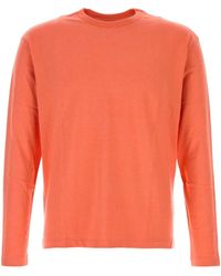 AURALEE - Brushed Organic Cotton Jersey L/S Tee - Lyst