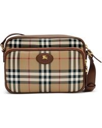 Burberry - Check Pocket Crossbody Bag - Lyst