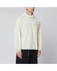 Purple Mountain Observatory - Creamcolored Sweatshirt With Builtin Balaclava - Lyst
