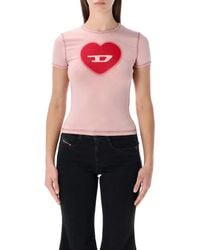 DIESEL - T-Uncuties Heart Logo T-Shirt - Lyst