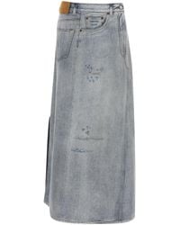 MM6 by Maison Margiela - Asymmetrical Construction Skirt - Lyst