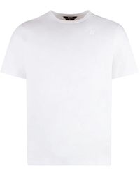 K-Way - Adame Cotton Crew-Neck T-Shirt - Lyst