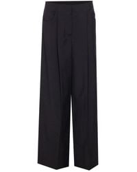 Fendi - Wool And Mohair Trousers - Lyst