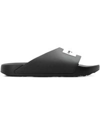 Givenchy - Rubber Slide Sandals With Logo - Lyst