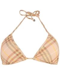 Burberry - Triangle Bikini Top - Lyst