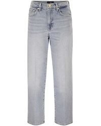 7 For All Mankind - Stovepipe Straight Ankle Jeans - Lyst
