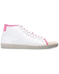 Saint Laurent - Mid-Top Logo Sneakers For - Lyst
