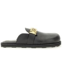 Moschino - Sabot With Logo Lettering - Lyst