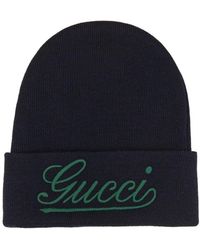 Gucci - Hat With Embroidery - Lyst