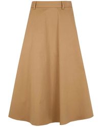 Semicouture - Cotton Round Skirt - Lyst