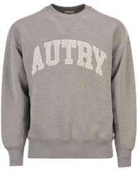 Autry - Cotton Crew Neck Sweatshirt With Logo - Lyst
