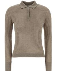 Max Mara - Dove Cashmere Blend Gitano Polo Shirt - Lyst