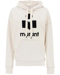 Isabel Marant - Isabel Marant Etoile Melange Ivory Cotton Blend Mansel Sweatshirt - Lyst