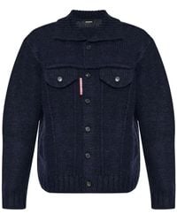 DSquared² - Knit Jean Jacket - Lyst