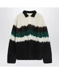 Sacai - Multicolour Gradient Striped Polo Sweater - Lyst