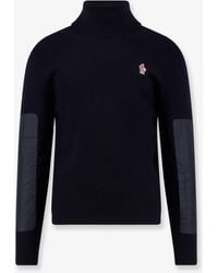 Moncler - Wool Turtleneck Sweater With Nylon Inserts - Lyst