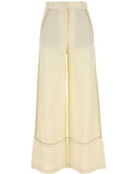 Camilla & Marc - Cream Linen Blend Fortuna Wide-Leg Pant - Lyst
