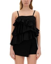 MSGM - Tops With Ruches - Lyst