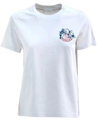 Moncler - Short Sleeves Heavy Combed Cotton Jersey T-Shirt - Lyst