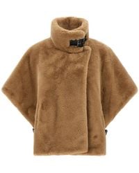 PINKO - Fur Cape - Lyst