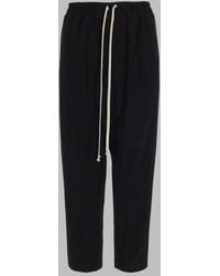 Rick Owens - Cropped Trousers Drawstring Astaires Viscose - Lyst