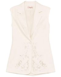 Twinset - Mother Of Pearl Wool Sweater - Lyst