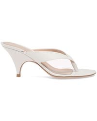Gianvito Rossi - Sofia Thong 70 Leather Sandals - Lyst