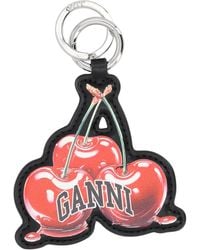 Ganni - Leather Keychain - Lyst
