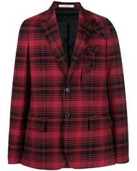 Valentino - Giacca M/petto Ricamo Fiori - Lyst